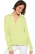 Cashmere & Cotton ladies v necks solene keylime xl